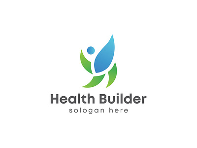 Health Builder Logo | Health | Green Logo | Body | H Letter Logo adobe body branding clean design flat graphic design green h letter health illustration lettering logo minimal real estate vector