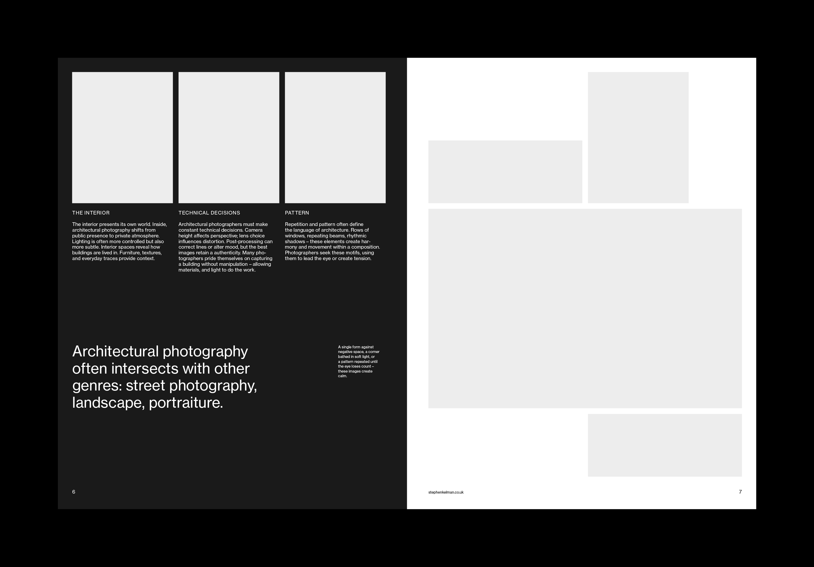 Photography / Architecture Portrait Grid System for InDesign architecture architecture book brochure indesign template photographer book photography portfolio template indesign