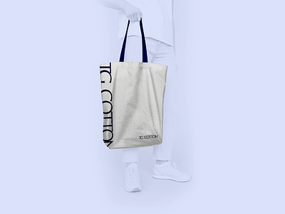 TG COTTON branding branding font logo package packaging tote bag