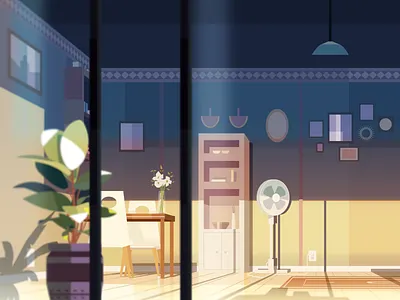 Fight it. 2d after effects animation character characters design environment illustration plants scene