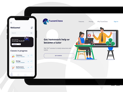 TucanClass app design ui ux