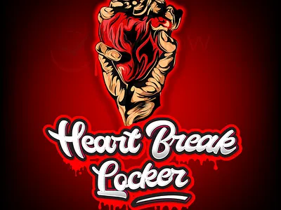 Heartbreak Locker 2d 3d animation branding business logo design design heart illustration logo logo design logodesign ui vector