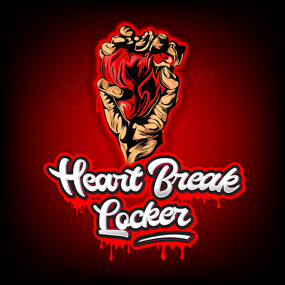 Heartbreak Locker 2d 3d animation branding business logo design design heart illustration logo logo design logodesign ui vector