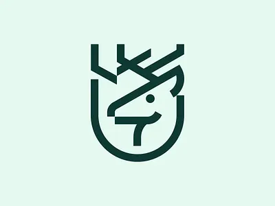 Oh Deer animal branding de deer design graphic graphic design logo shield