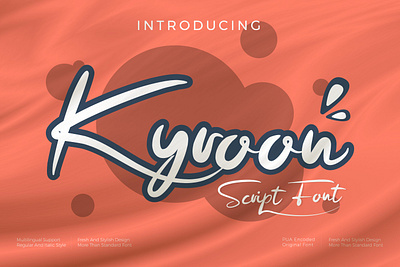 Kyroon - Script style font typeface