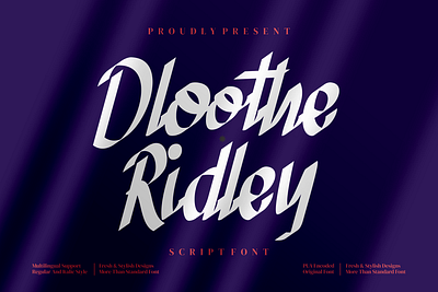 Dloothe Ridle typeface