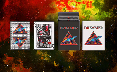 DREAMER Playing cards adobe illustrator adobe photoshop art design dreamer illustraion playingcards playingcardsdesign space whale