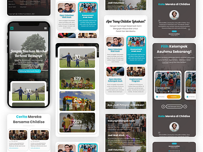 Childise.id Mobile Version - Social Crowdfunding for Orphan app branding design graphic design illustration mobileapp ui web concept web design