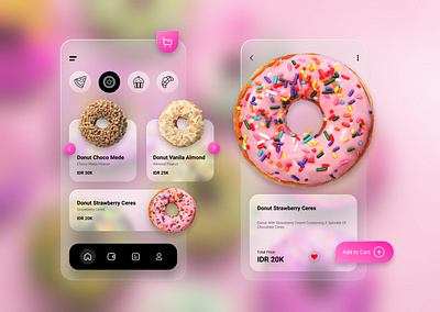 Breakfast Food Mobile Application UI Design app branding design food graphic design icon illustration ui