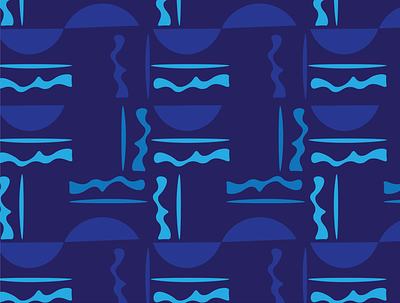 half moon rumbles illustration pattern surface design textile design