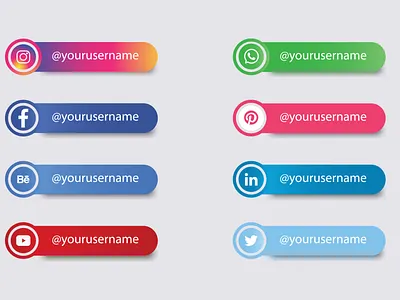 Social Media Logo Set FREE DOWNLOAD branding design designer mahabub graphic design icon illustration logo social media social media logo social media profile typography vector