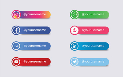 Social Media Logo Set FREE DOWNLOAD branding design designer mahabub graphic design icon illustration logo social media social media logo social media profile typography vector