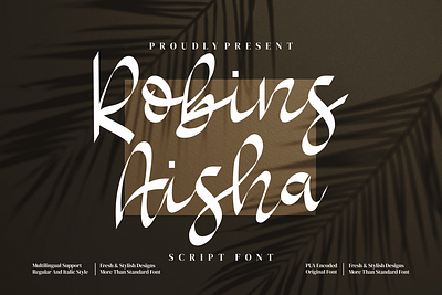 Robins Aisha typeface