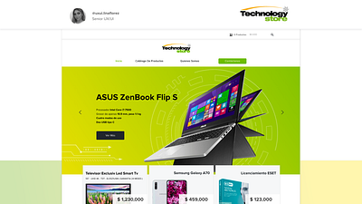 Technology Store design digital graphic design ui ux web website