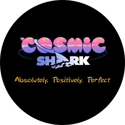 Brand Logo "Cosmic Shark" branding design graphic design illustration logo logo design minimal photoshop psd typography