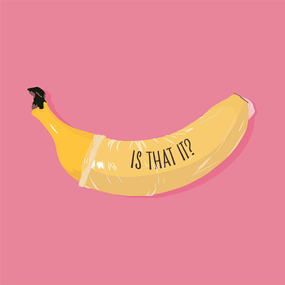 More than a condom on a banana andy warhol banana belfast condom feminism illustration northern ireland sex ed sex education