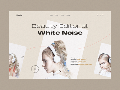 Magazine clean design fashion layout magazine minimal simple uidesign