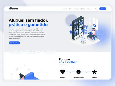 House Rent Web blue clay clay design clean design house house rent house web illustrations layout minimal minimalist modern rent rent web rent website web website