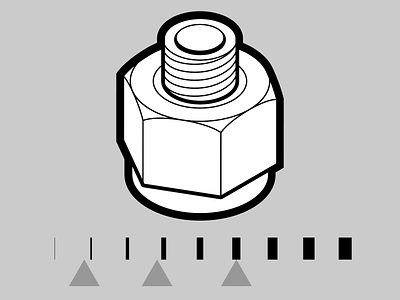 Line thickness matters! bolt clean art good prectices isometric isometric design line art line thickness line weight motion graphics notes nut stroke technical drawing technical graphics technical illustration tutorial vector art