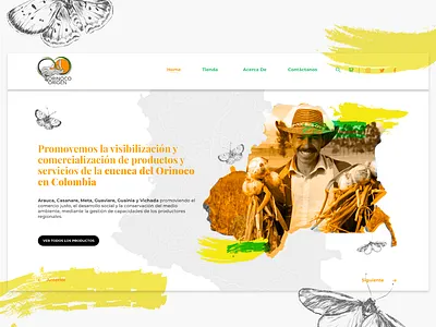 Orinoco Origen design illustration ui ux web website