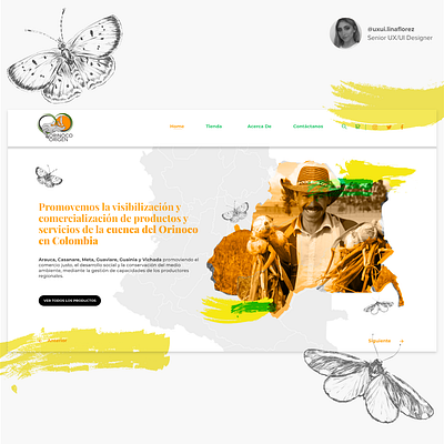 Orinoco Origen design illustration ui ux web website