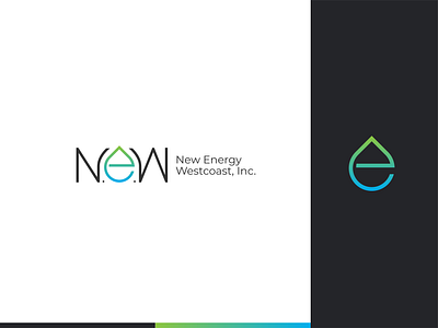 N.E.W Logo 3d awesome blue branding design energy graphic design green illustration logo logo design modern motion graphics relax signature logo solar ui unique vector water