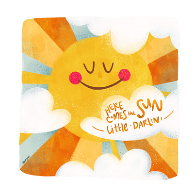 “Here Comes The Sun” childrens book design digital illustration graphic design illustration typography