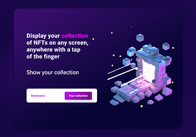 NFT WEBSITE DESIGN 3d 3d artist 3d design animation blender branding c4d design designer graphic design illustration motion graphics nft nfts render ui web3d