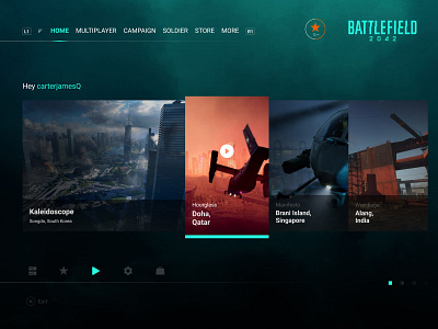 Battelefield 2042 UI @uiux @webdesign @prototyping @uxui @web @prototyping @uxui @webdesign @prototyping design ui ux video