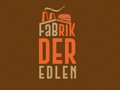 Fabrik Der Edlen Burger Factory Logo creative illustrator logo professional
