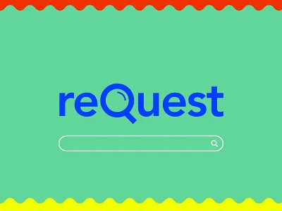 ReQuest bing brand branding future google icon illustration logo magnifying glass modern request search search engine smart symbol type typography web web logo website