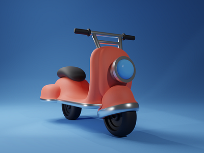 Vespa 3d blender blender3d