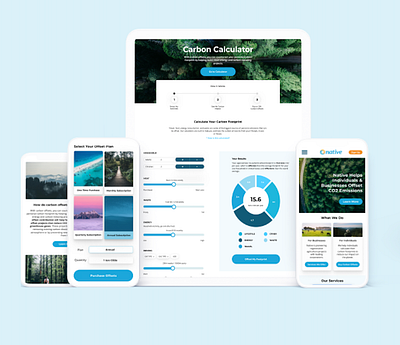 Native.eco graphic design logo ui