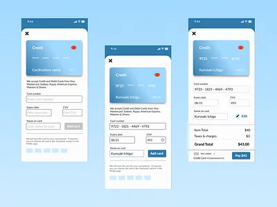 Credit Card Checkout card checkout creditcardcheckout dailyui designthinking figma learndesign motivation payment ui userexperience userinterface ux