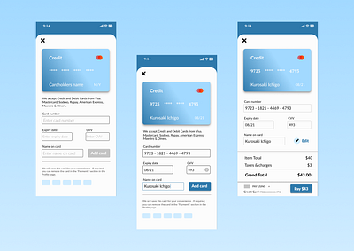Credit Card Checkout card checkout creditcardcheckout dailyui designthinking figma learndesign motivation payment ui userexperience userinterface ux