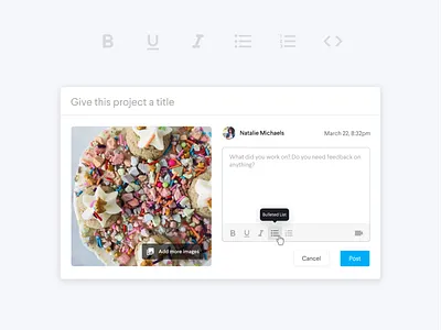 Rich text editor card format post rich text text editor ui