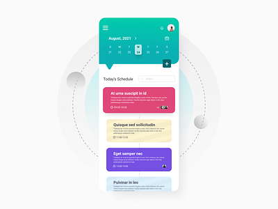 Daily UI 01: Schedule App app design graphic design reviews schedule ui uiboost uidesigner uiux uiuxdesign userinterface webapp