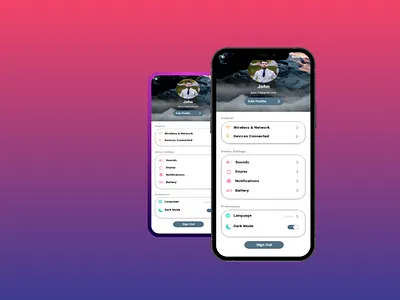 Account Setting UI Design design graphic design product design ui uiux design ux ux design web design