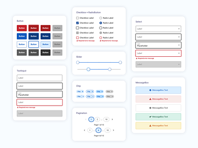 Component Redesign accessibility buttons components design system formcontrols inclusive design message product design select sketch slider textinput ui ux web design website design