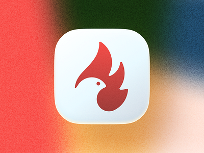 Fire Bird! app big sur bird brand brand identity branding fire flame icon illustration ios logo logo design mark negative space rebrand redesign saas symbol wings