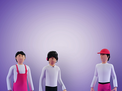 Delivery Service 3d animation art branding c4d character delivery design graphic design illustration logo minimal motion graphics redshift redshift3d service ui