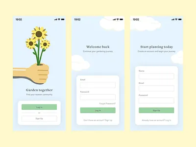 Sign Up / Register account design form illustration log in login register sign in signin ui