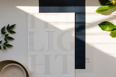 The Light // Cover book design details layout light paper print texture ty typography