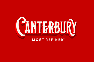 Canterbury Beer Logo branding design illustration logo typography