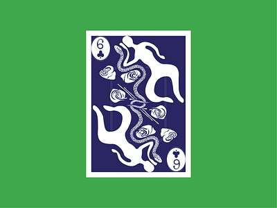 Snakes and Shadows card deck design digital design illustration illustrator snake symmetry