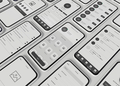 App Wireframe app app design app wireframe appwireframe black and white mobile app ui ux wire frame wireframe