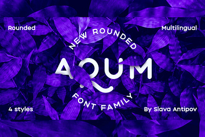 Aqum 2 - Free Font flat font awesome fontfree rounded vector