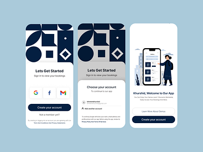 Booking Mobile UI app design branding dashboad design graphic design illustration logo mobile ui motion graphics typography ui uidesign ux ux design vector