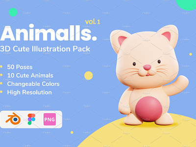 3D Animal Character Pack Vol 1