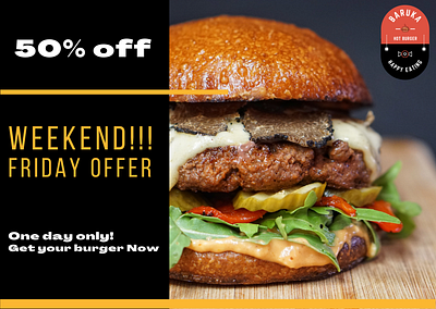 Promotional weekly banner inspiration for Restaurant Business banner branding graphic design post social media banner